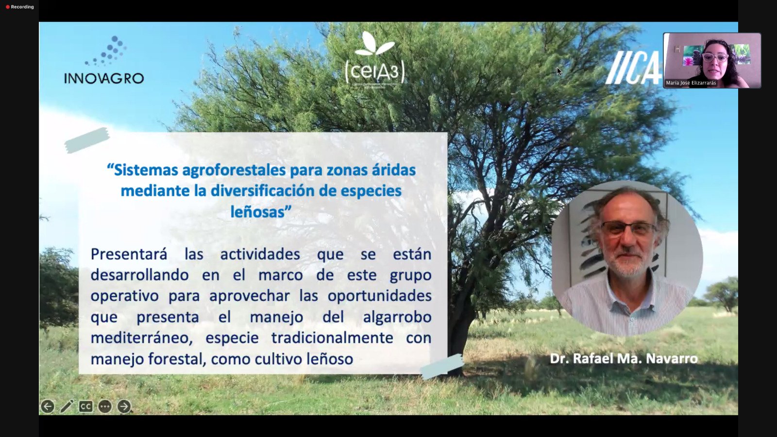 Investigador ceiA3 muestra la estrategia y experiencia del GO QUERAT para la consolidación del algarrobo y su cadena de valor en Andalucía como ejemplo de diversificación de cultivos en zonas áridas